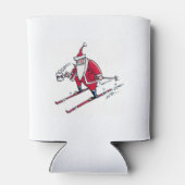 Santa Skiing koelbox 2-side Blikjeskoeler (Achterkant)