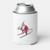 Santa Skiing koelbox 2-side Blikjeskoeler (Blikje Achterkant)