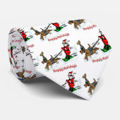 Santa Skiing Stropdas (Opgerold)