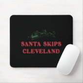 Santa Skips Cleveland Funny Santa Reindeer Xmas Ch Muismat (Met muis)