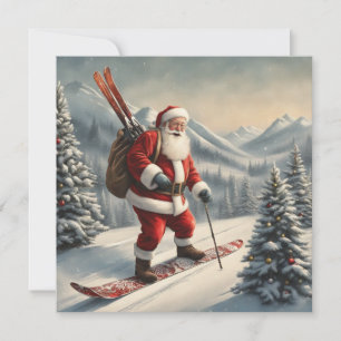 Santa ski's platte kaart