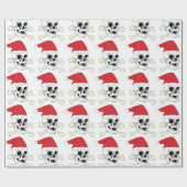 Santa Skull Cadeaupapier (Vlak)