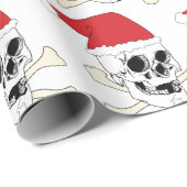 Santa Skull Cadeaupapier (Rol Hoek)