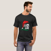 Santa Skull Christmas Graphic T-shirt (Voorkant volledig)