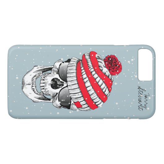 Santa Skull Elf Case-Mate iPhone Case (Achterkant (Horizontaal))