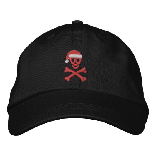 Santa Skull en Crossbones Pet (Voorkant)