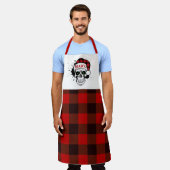 Santa Skull en Pset Apron Schort (Gedragen)