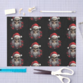 Santa Skull Gift Tissue (zwart) Tissuepapier (Craft)