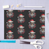 Santa Skull Gift Tissue (zwart) Tissuepapier (Craft)