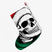 Santa Skull Grote Kerstsok (Achterkant (Hangend))