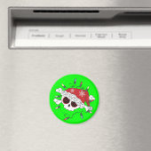 Santa Skull Magneet (Insitu (Vaatwasser))