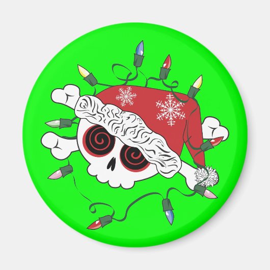 Santa Skull Magneet (Voorkant)