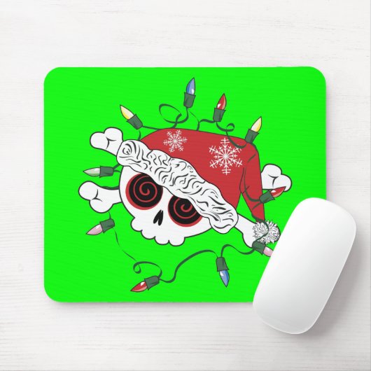 Santa Skull Muismat (Met muis)