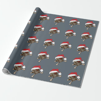 Santa Skull Pirate Holiday cadeau inpakpapier