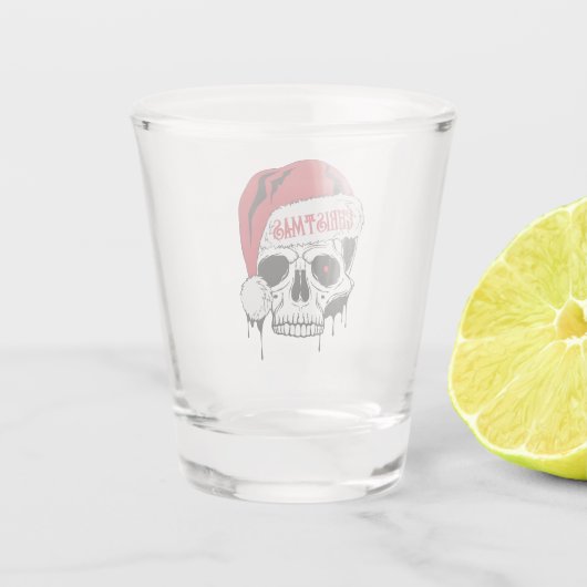 Santa Skull Shot Glas (Achterkant)