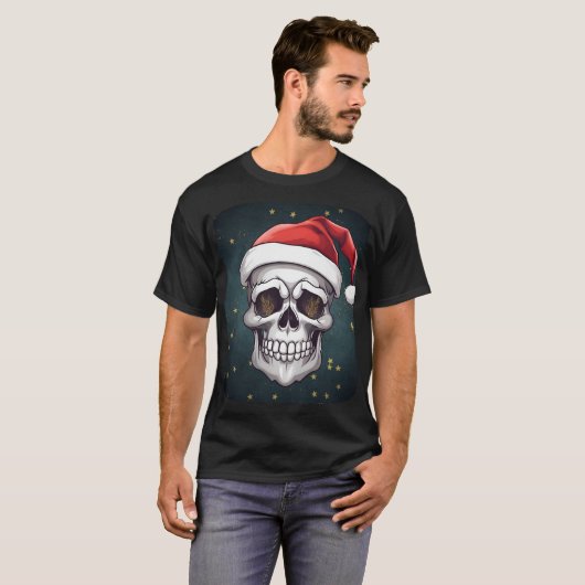 Santa Skull T-Shirt (Voorkant volledig)