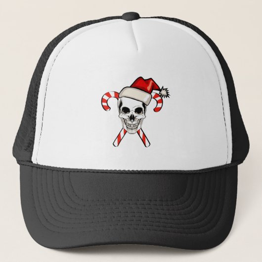Santa Skull Trucker Pet (Voorkant)