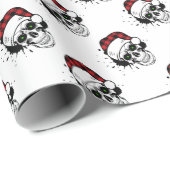 Santa Skulls Cadeaupapier (Rol Hoek)