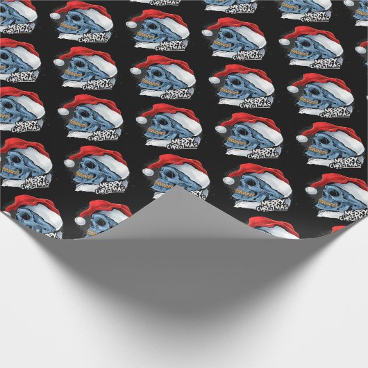Santa Skulls Cadeaupapier (Hoek)