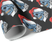 Santa Skulls Cadeaupapier (Rol Hoek)