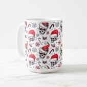 Santa Skulls en Candy Cane Mok (Voorkant links)