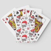 Santa Skulls en Candy Cane Speelkaarten (Achterkant)