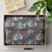 Santa Skulls in Petten Gotische Kerstmis Decoupage Tissuepapier (Geschenk)