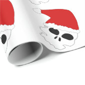 Santa Skulls/kerstpapier Cadeaupapier (Rol Hoek)