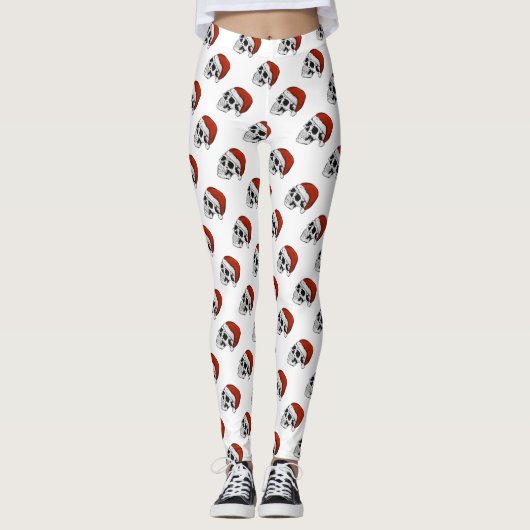 Santa Skulls Leggings (Voorkant)