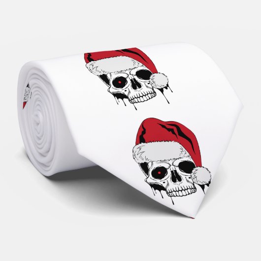 Santa Skulls-Stropdas Stropdas (Opgerold)