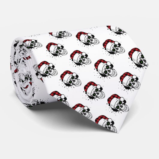 Santa Skulls-Stropdas Stropdas (Opgerold)