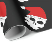 Santa Skulls Wrapping Paper Cadeaupapier (Rol Hoek)