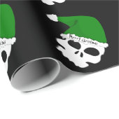 Santa Skulls Wrapping Paper Cadeaupapier (Rol Hoek)