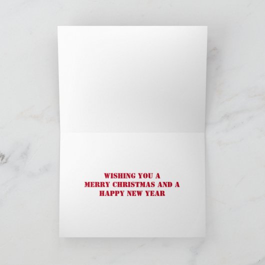 Santa, Slape, F-16 Jets en Red Biplane Kerstmis Feestdagen Kaart (Binnen)