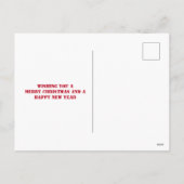 Santa, Slape, F-16 Jets en Red Biplane Kerstmis Feestdagenkaart (Achterkant)