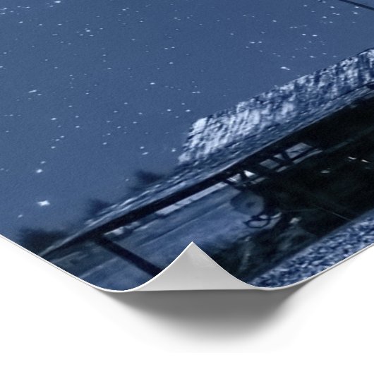 Santa, Slape, F-16 Jets en Red Biplane Kerstmis Poster (Hoek)