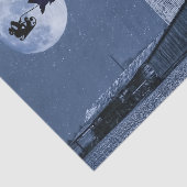 Santa, Slape, F-16 Jets en Red Biplane Kerstmis Tissuepapier (Detail)