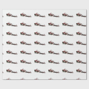Santa Sled, geplukt door Hippopotamus Cadeaupapier