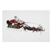 Santa Sled, geplukt door Hippopotamus Poster (Voorkant)