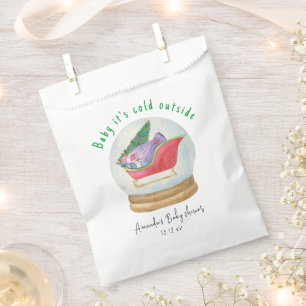 Santa slee - baby het is koud buiten bedankzakje