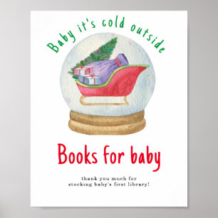 Santa slee - Boeken voor baby Poster