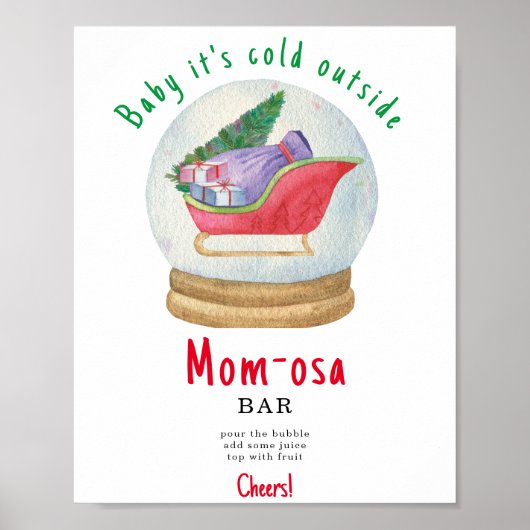 Santa slee - mom-osa bar poster (Voorkant)