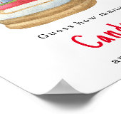 Santa slee - raad hoeveel snoepjes spel poster (Hoek)