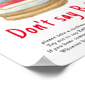 Santa slee - Zeg niet baby Poster (Hoek)