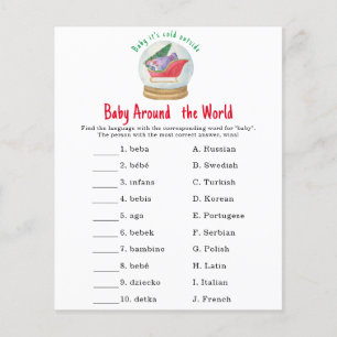 Santa sleigh - Baby rond de wereld spel