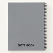 Santa Sleigh Christmas Winter Notebook Notitieboek (Achterkant)