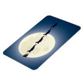 Santa, Sleigh en F-16 Jets militaire kerst Magneet (Linkerzijde)