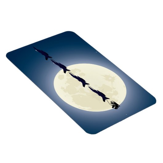 Santa, Sleigh en F-16 Jets militaire kerst Magneet (Rechterzijde)