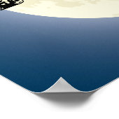 Santa, Sleigh en F-16 Jets militaire kerst Poster (Hoek)