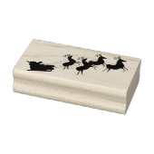 Santa sleigh en herten kunst stempel (Stempel)